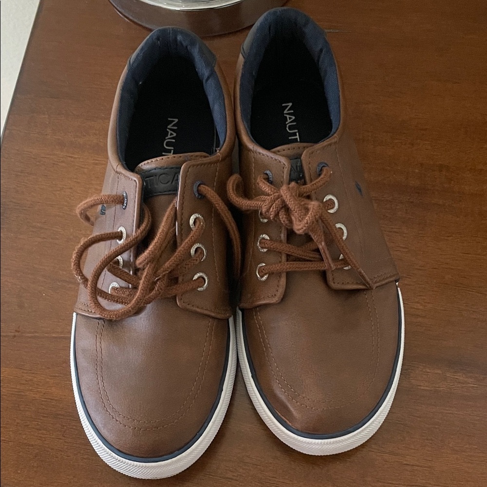 Nautica Brown Lace-Up Sneakers